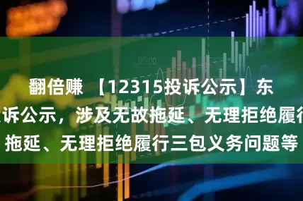 翻倍赚 【12315投诉公示】东风股份新增2件投诉公示，涉及无故拖延、无理拒绝履行三包义务问题等